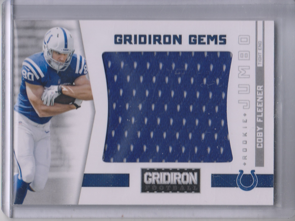2012 Gridiron Rookie Gridiron Gems Jerseys Jumbo #333 Coby Fleener/99