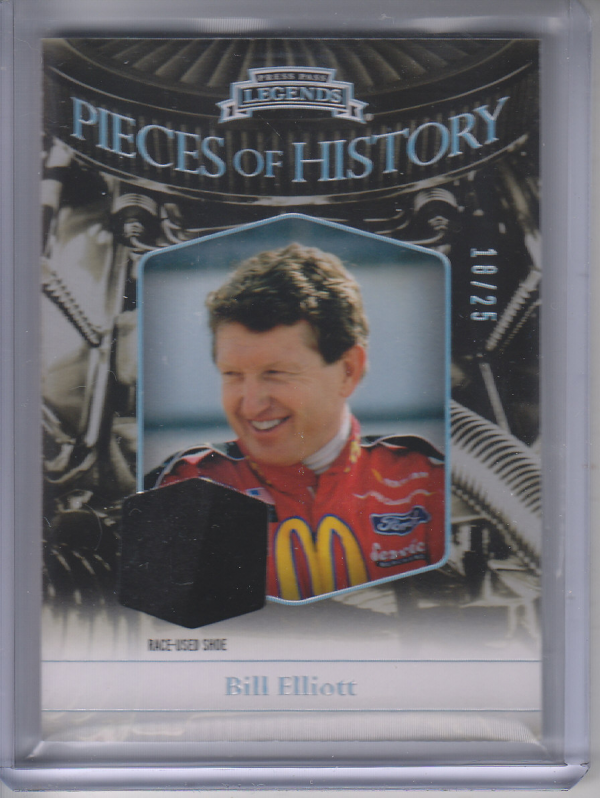 2012 Press Pass Legends Pieces of History Memorabilia Holofoil #BE3 Bill Elliott Shoe/25