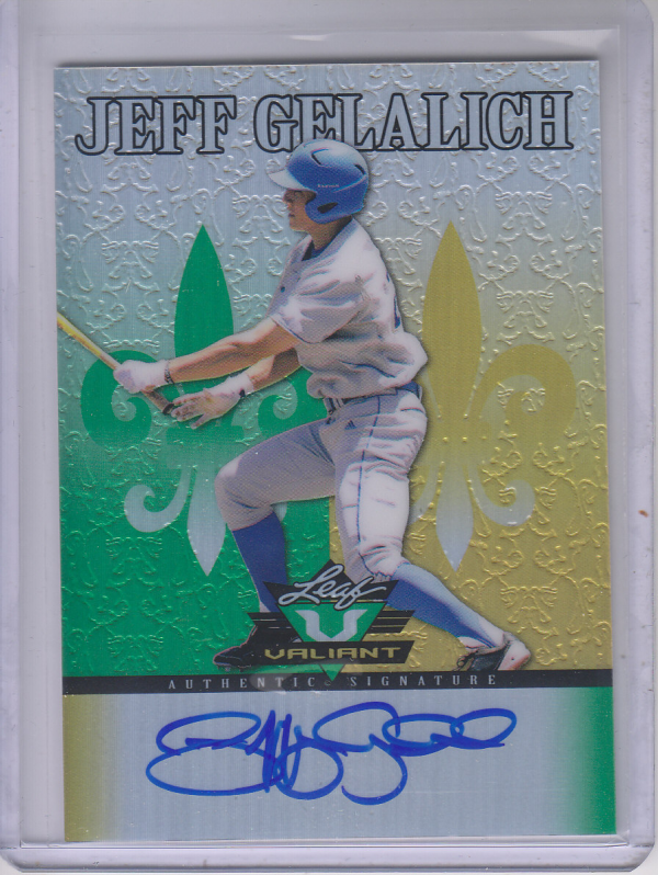 2012 Leaf Valiant Draft #JG2 Jeff Gelalich
