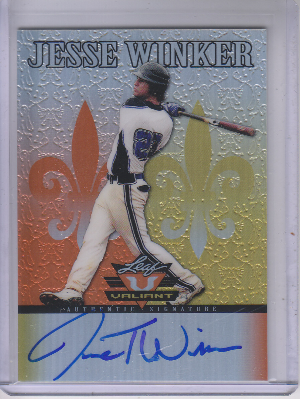 2012 Leaf Valiant Draft Orange #JW1 Jesse Winker