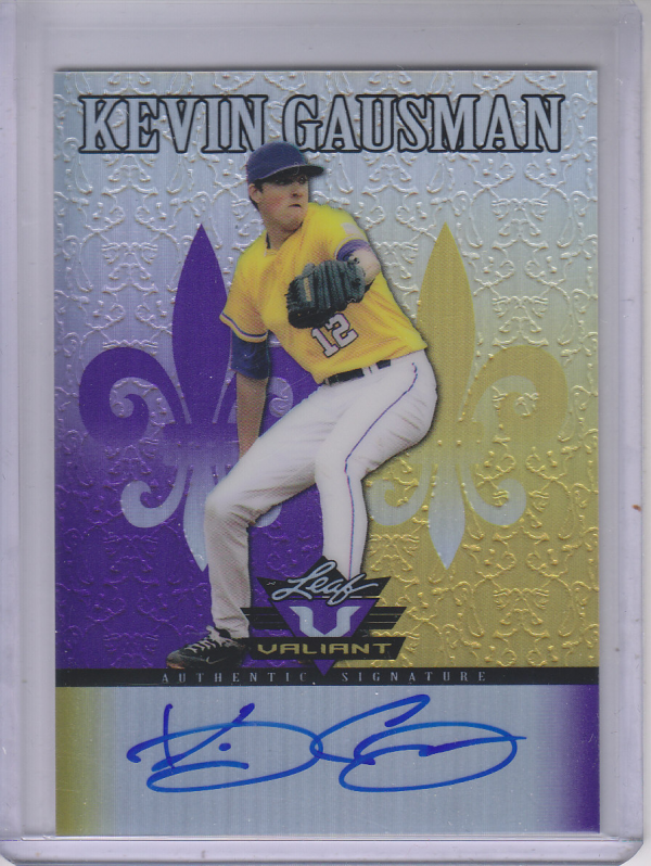 2012 Leaf Valiant Draft Purple #KG1 Kevin Gausman