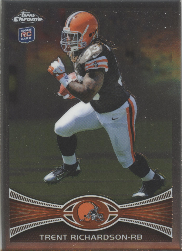 2012 Topps Chrome #23A Trent Richardson RC/cutting pose