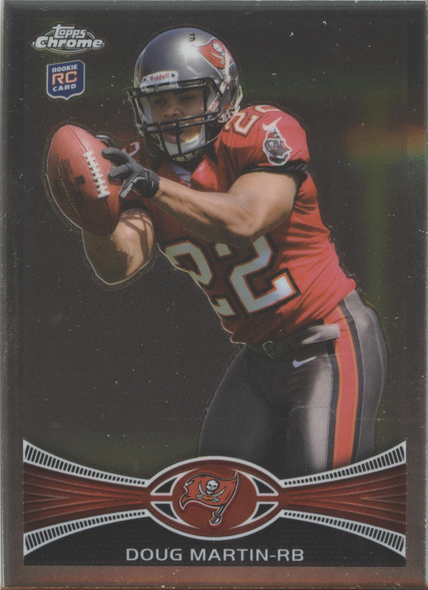 2012 Topps Chrome #147A Doug Martin RC/catching pose