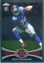2012 Topps Chrome #189A David Wilson RC/ball in left hand