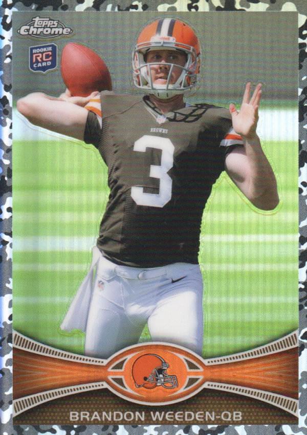 2012 Topps Chrome Camo Refractors #79 Brandon Weeden