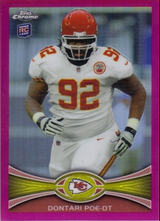2012 Topps Chrome Pink Refractors #94 Dontari Poe
