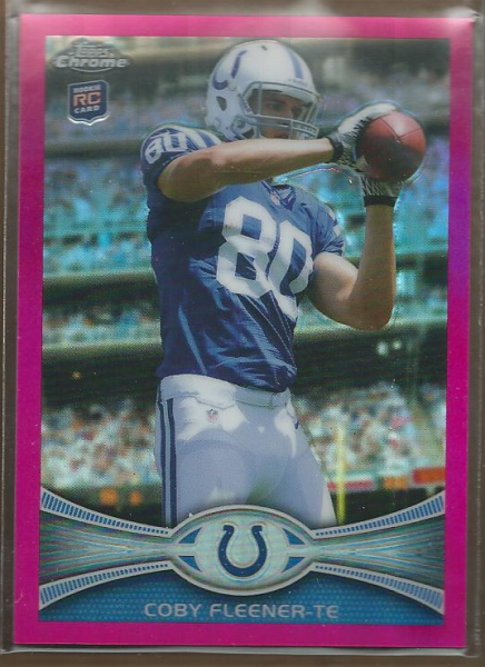 2012 Topps Chrome Pink Refractors #209 Coby Fleener