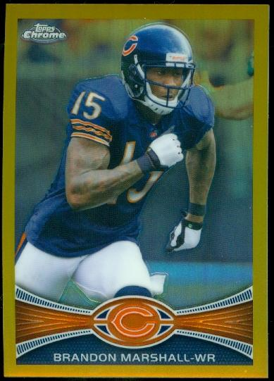 2012 Topps Chrome Gold Refractors #54 Brandon Marshall