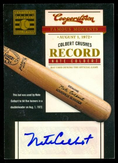 2012 Panini Cooperstown Famous Moments Signatures #9 Nate Colbert