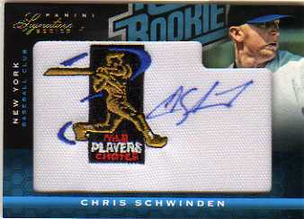 2012 Panini Signature Series Rookie MLBPA Logo #109 Chris Schwinden/299