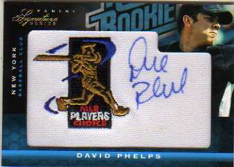 2012 Panini Signature Series Rookie MLBPA Logo #110 David Phelps/299