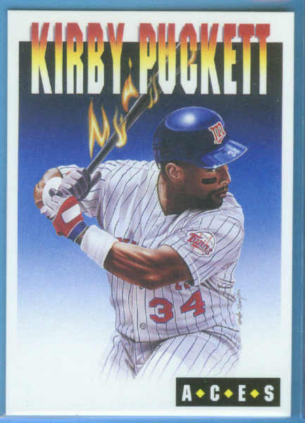 1993 Cartwright's Aces Card #10 Kirby Puckett
