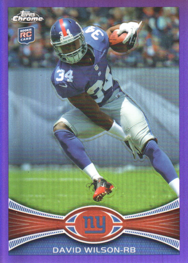 2012 Topps Chrome Purple Refractors #189 David Wilson