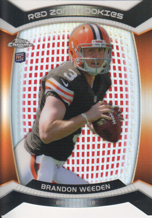 2012 Topps Chrome Red Zone Rookies Refractors #RZDC5 Brandon Weeden