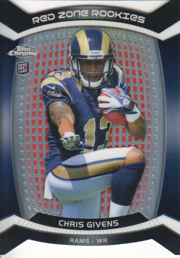 2012 Topps Chrome Red Zone Rookies Refractors #RZDC27 Chris Givens