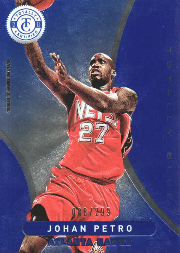 2012-13 Totally Certified Blue #63 Johan Petro