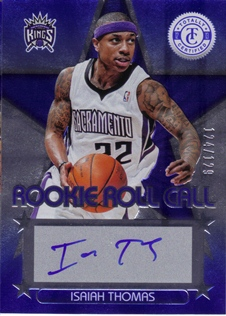 2012-13 Totally Certified Rookie Roll Call Autographs Blue #10 Isaiah Thomas/129