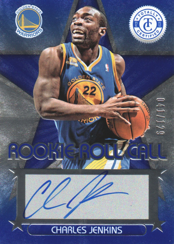 2012-13 Totally Certified Rookie Roll Call Autographs Blue #42 Charles Jenkins/129