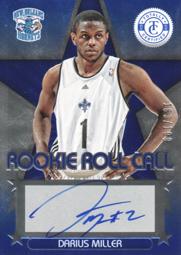 2012-13 Totally Certified Rookie Roll Call Autographs Blue #92 Darius Miller/199