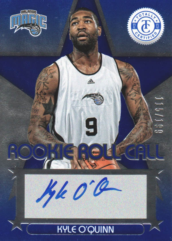 2012-13 Totally Certified Rookie Roll Call Autographs Blue #95 Kyle O'Quinn/199