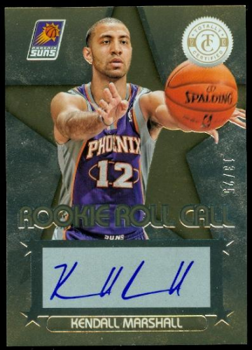 2012-13 Totally Certified Rookie Roll Call Autographs Gold #28 Kendall Marshall/25