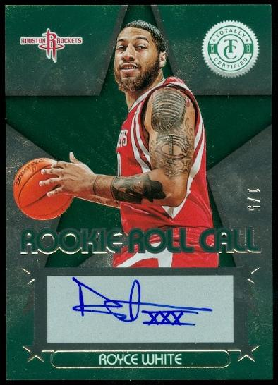 2012-13 Totally Certified Rookie Roll Call Autographs Green #40 Royce White