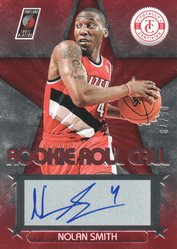 2012-13 Totally Certified Rookie Roll Call Autographs Red #57 Nolan Smith/79
