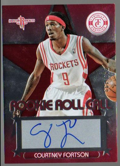 2012-13 Totally Certified Rookie Roll Call Autographs Red #62 Courtney Fortson/199