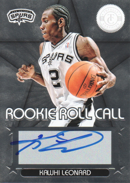 2012-13 Totally Certified Rookie Roll Call Autographs #1 Kawhi Leonard