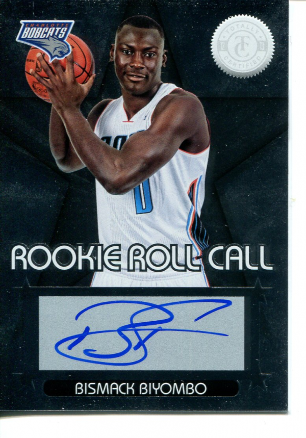 2012-13 Totally Certified Rookie Roll Call Autographs #22 Bismack Biyombo