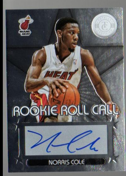 2012-13 Totally Certified Rookie Roll Call Autographs #34 Norris Cole