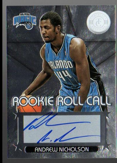 2012-13 Totally Certified Rookie Roll Call Autographs #44 Andrew Nicholson