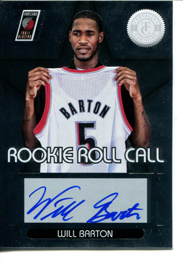 2012-13 Totally Certified Rookie Roll Call Autographs #83 Will Barton