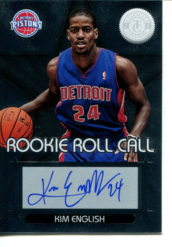 2012-13 Totally Certified Rookie Roll Call Autographs #90 Kim English