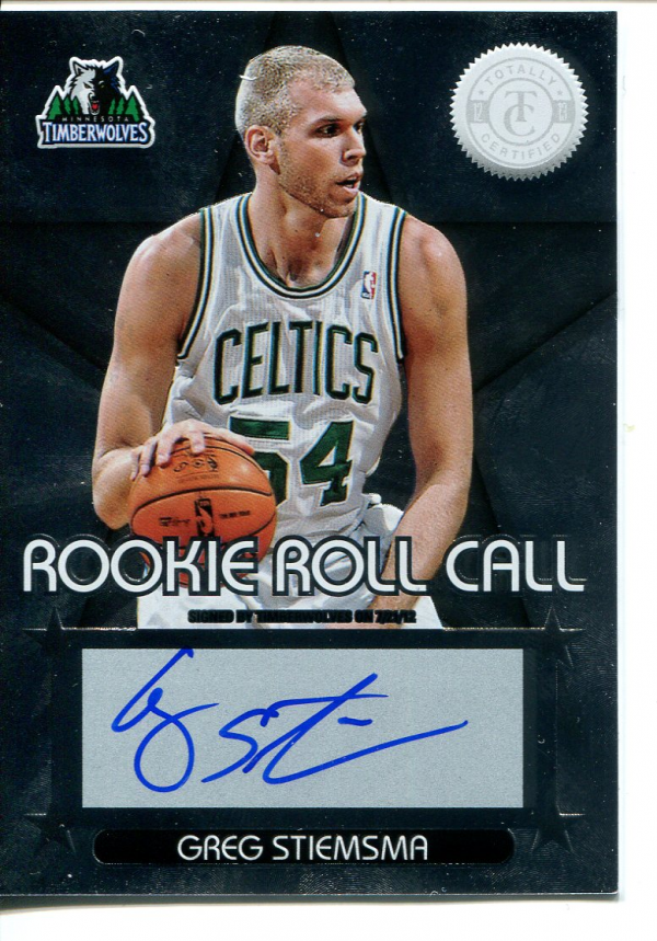 2012-13 Totally Certified Rookie Roll Call Autographs #98 Greg Stiemsma