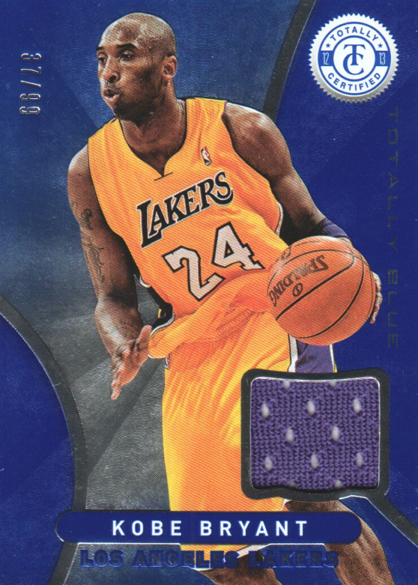 2012-13 Totally Certified Blue Materials #1 Kobe Bryant/99