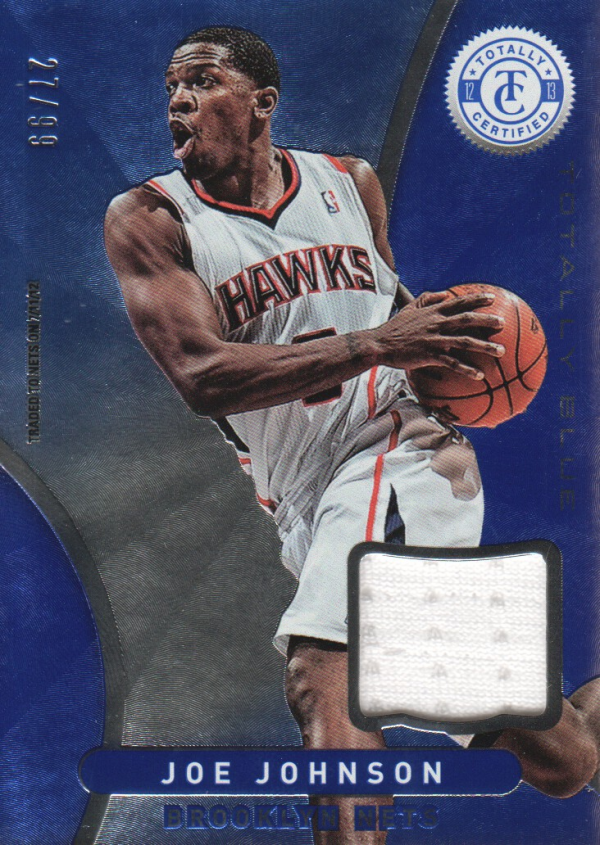 2012-13 Totally Certified Blue Materials #25 Joe Johnson/99