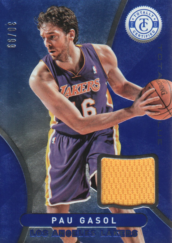2012-13 Totally Certified Blue Materials #42 Pau Gasol/99
