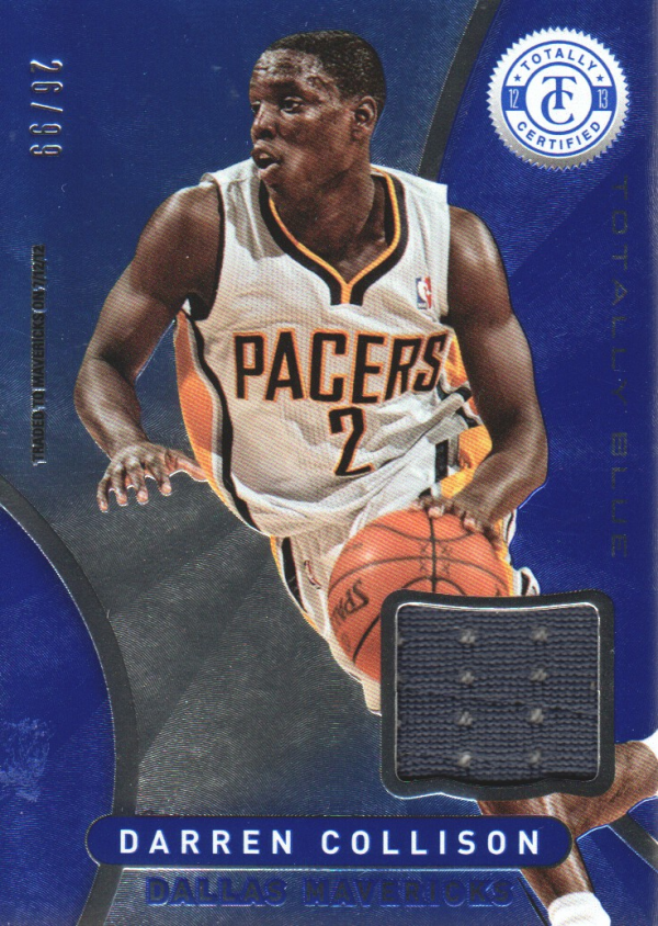 2012-13 Totally Certified Blue Materials #60 Darren Collison/99