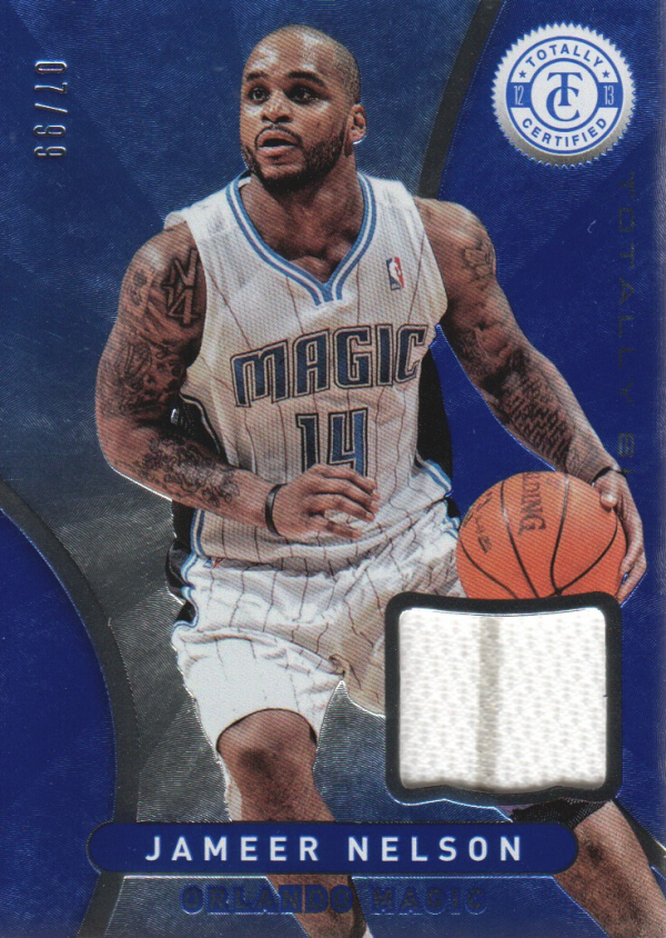 2012-13 Totally Certified Blue Materials #68 Jameer Nelson/99