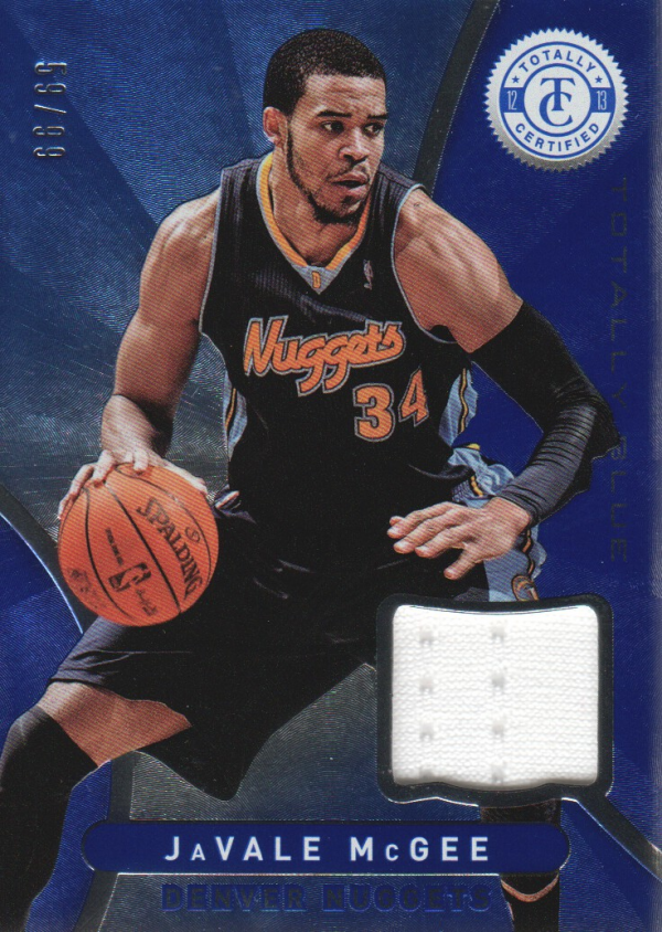 2012-13 Totally Certified Blue Materials #69 JaVale McGee/99