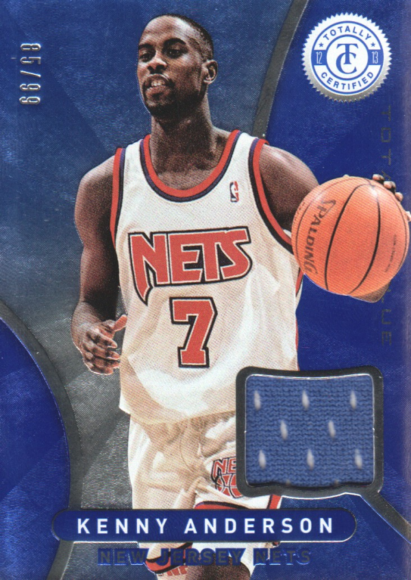 2012-13 Totally Certified Blue Materials #94 Kenny Anderson/99