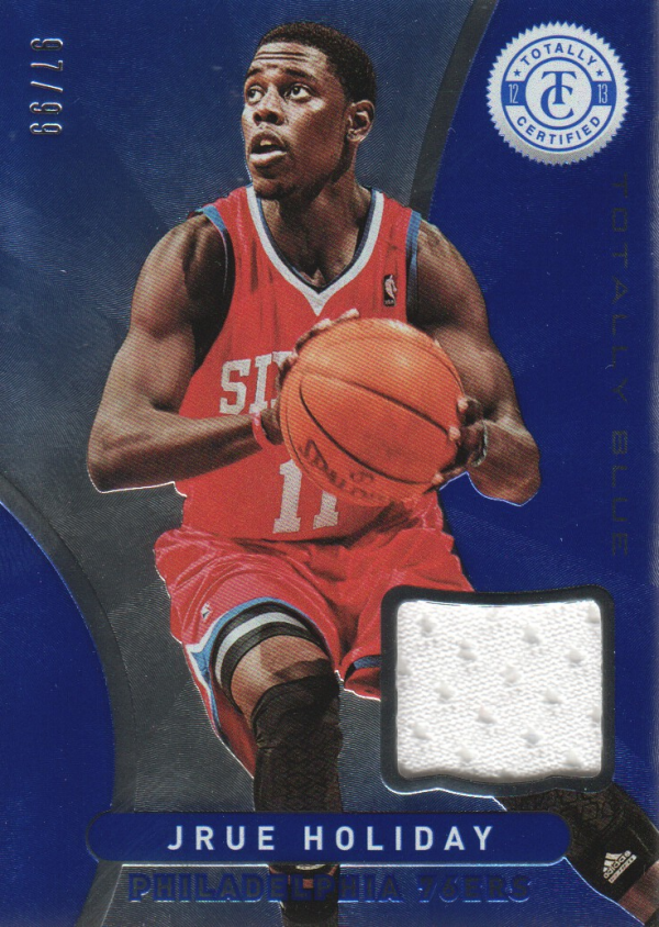 2012-13 Totally Certified Blue Materials #106 Jrue Holiday/99