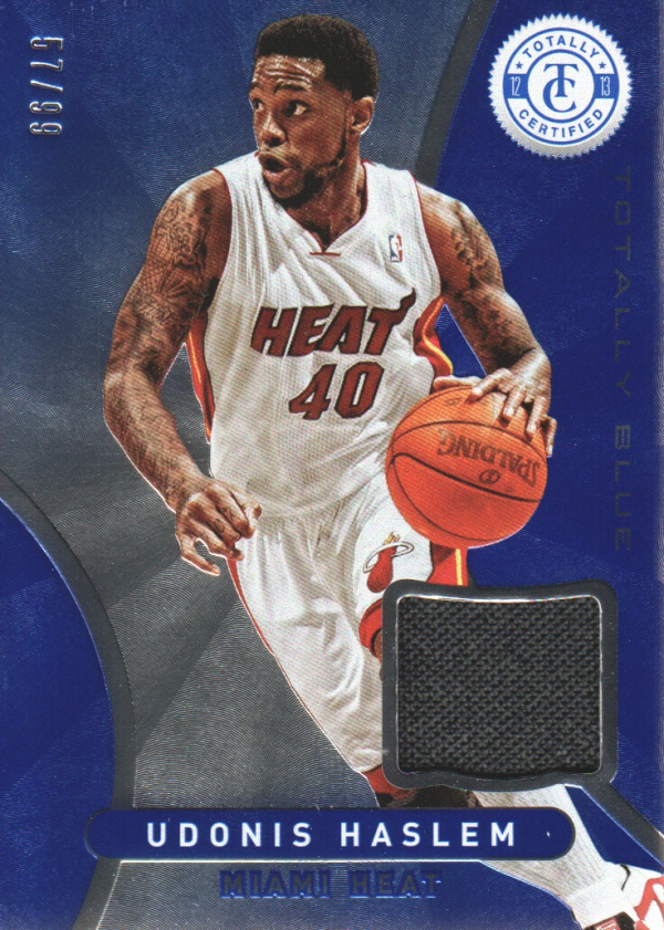 2012-13 Totally Certified Blue Materials #133 Udonis Haslem/99
