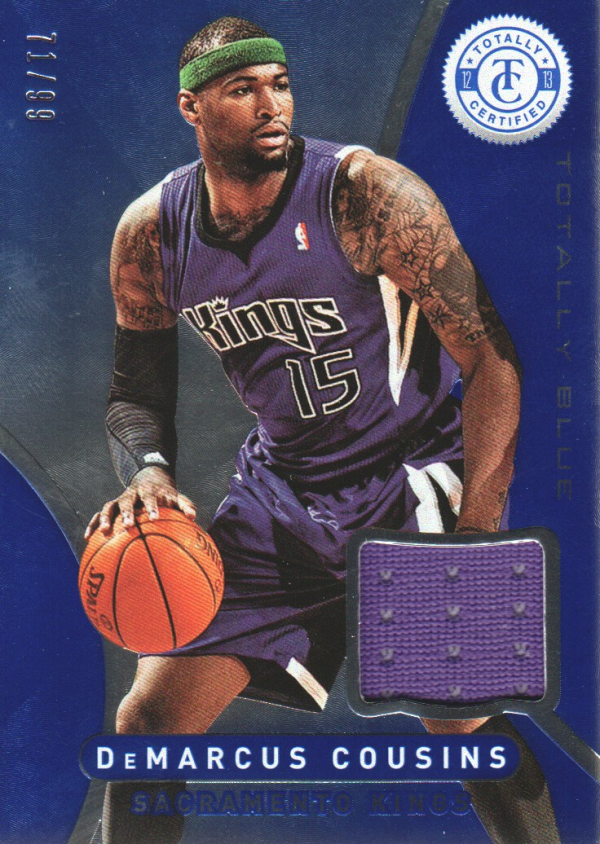 2012-13 Totally Certified Blue Materials #148 DeMarcus Cousins/99