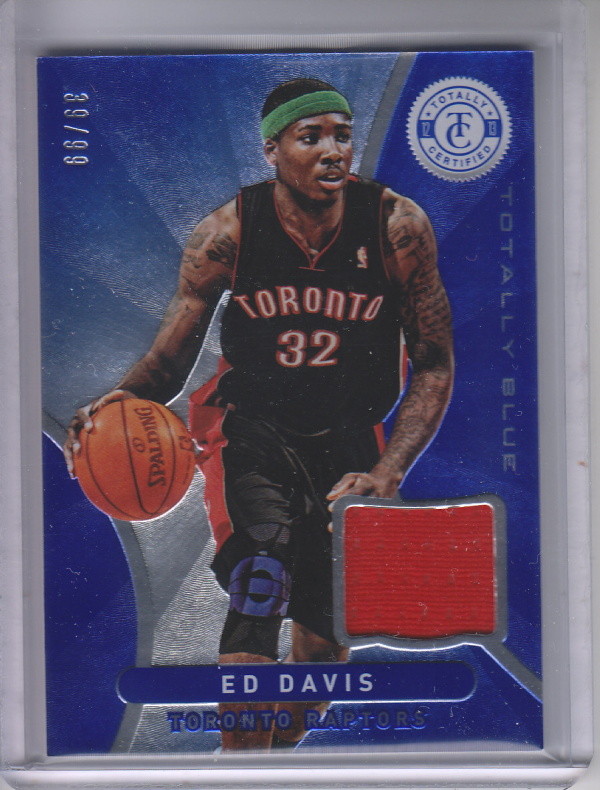 2012-13 Totally Certified Blue Materials #149 Ed Davis/99