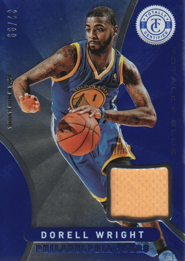 2012-13 Totally Certified Blue Materials #150 Dorell Wright/99
