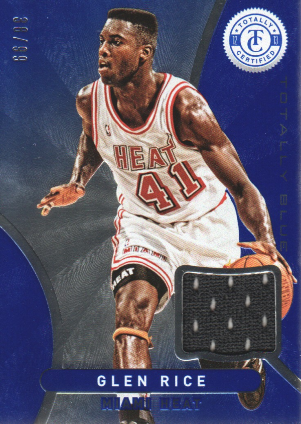 2012-13 Totally Certified Blue Materials #153 Glen Rice/99