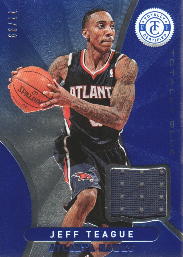 2012-13 Totally Certified Blue Materials #159 Jeff Teague/99