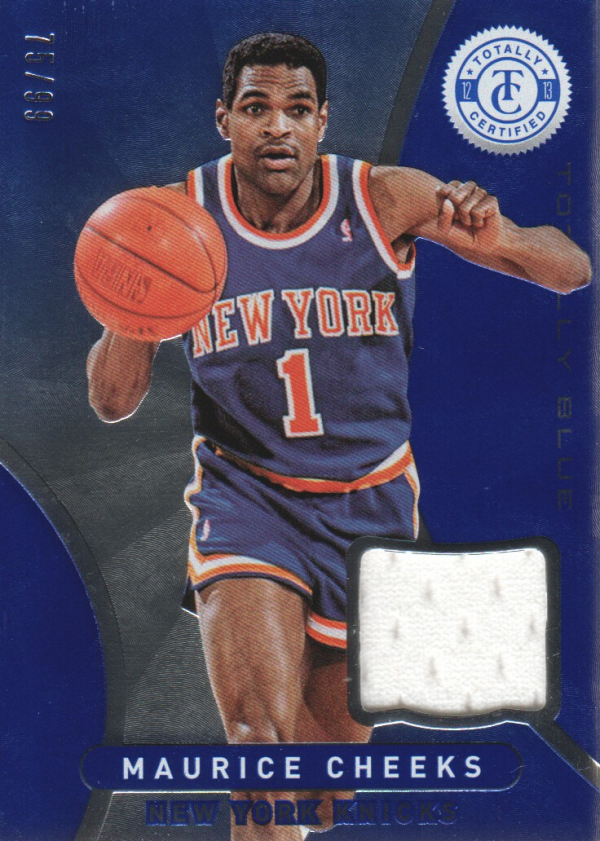 2012-13 Totally Certified Blue Materials #165 Maurice Cheeks/99